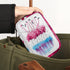 QsirBC 7 Watercolor Flamingo Daily Pill Organizer Travel Medicine Container Holder Bag Weekly Pills Case Box Day