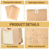TBUKEOM 28 Packaging, 36 (13.7x8.3x3.5 inch) Pcs Bread Bags with Window, Brown Paper Bakery Bags for Homemade