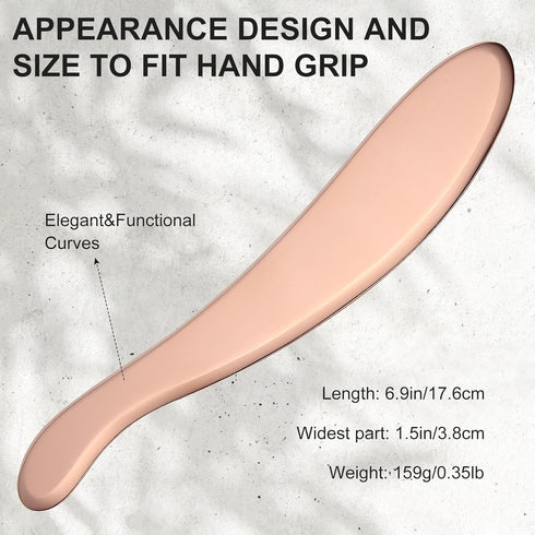 MagEnergy Gua Sha Tool Pure Copper Scraping Back Massager Guasha Board for Neck and Body Special Gifts for Grandparents