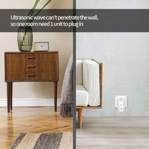Ultrasonic Pest Repeller - Electronic Plug-in Pest Control for Bug, Roach, Spider, Ant, Flies, Mosquito