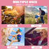 MEKK UV Gloves for Nails, Extra Length UV Light Gloves for Gel Nails, Pink