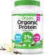 Orgain Organic Vegan Protein Powder, Vanilla Bean - 21g Plant Protein, 6g Prebiotic Fiber, Non-GMO, For Shakes &