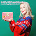Personalized Initial Preppy Makeup Bag Set, Monogram Waterproof Travel Cosmetic Bag for Women