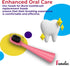 10Pcs Burst Kids Replacement Heads, Ultra Soft Bristles for Deep Clean, Light Pink & Blue