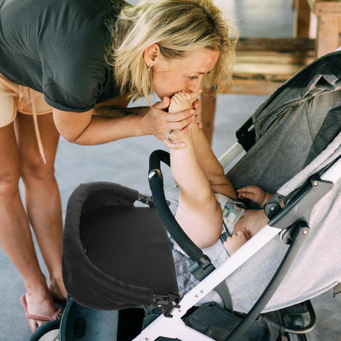 Hemoton Baby Stroller Footrest Extension Adjustable Universal Stroller Leg Rest Removable Foot Support with Safety
