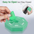 Weekly Pill Organizer 2 Pack - Portable Pill Box Medicine Case - 6 Colors (Seven Day) - Arthritis Friendly (Cyan)
