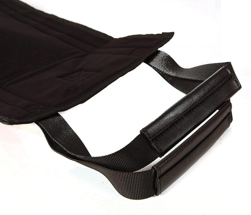 Transfer Belt with PU Handle for Patient Lift Sling, Elderly Safety Lifting Aids, Home Bed Assist (Orange)