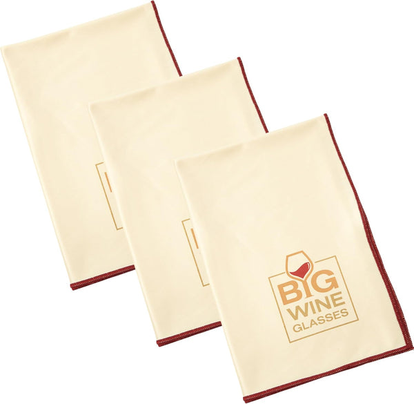 Wine Glass Polishing Cloth | Microfiber Cleaning & Drying Towel | Streak