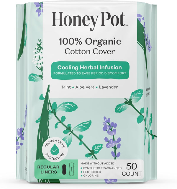 Honey Pot - Herbal Everyday Panty Liners for Women - Infused w/Essential