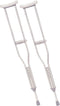 Drive Medical Aluminum Crutch, Comfortable Underarm Pad, Gray, Adult