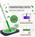 Reusable Microfiber Mop Pads Washable Wet Pads Compatible with Swiffer Sweeper Refills Pads for Wet & Dry Sweeping