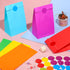 Cooraby 30 Pack Rainbow Gift Bags Candy Paper Bags with Stickers, 5.1 x 3.1 x 9.4 Inches for Birthday Party