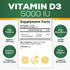 Vitamin D3 Supplement 5000iu (125 mcg) - High Potency, Rapid Absorbtion D3 Softgel - Vitamin D Dietary Supplement for Bone, Teeth, Muscle and Immune Health Support - Non-GMO, Gluten Free - 60 Softgels