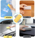 6-Pack Damp Clean Duster Sponge, Reusable Magic Sponge for Housekeeping, Mirrors, Glass, and Window Track Grooves (Grey)