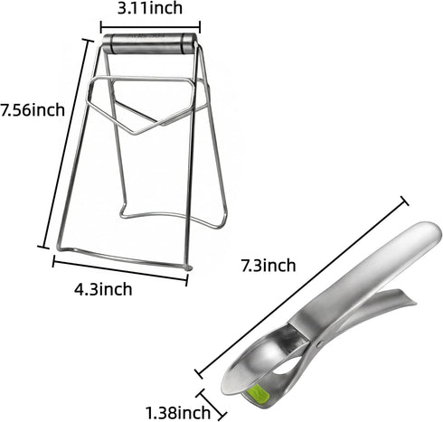 Lupnkl 2-Pack Hot Plate Gripper Tongs Kitchen Grip Aids Anti-Scald Bowl Holder Clip for Kitchen, Bowl Clip Hot Dish