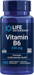 Life Extension Vitamin B6 250 mg – Gluten-Free, Non-GMO for Cardiovascular & Neurological Health - 100 Vegetarian