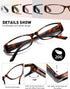 Blue Light Blocking Reading Glasses, 5-Pack for Women with Comfort Spring Hinges, Anti UV/Glare Readers 2.00