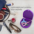 BVN Orthodontic Retainer Case - Slim Dental Case for Braces, Mouth Guard, Denture, and Teeth Aligner (Purple)