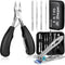 Toenail Clippers for Seniors, Thick Toenail Clipper Kits, Super Sharp Curved Blade, 6 Pieces