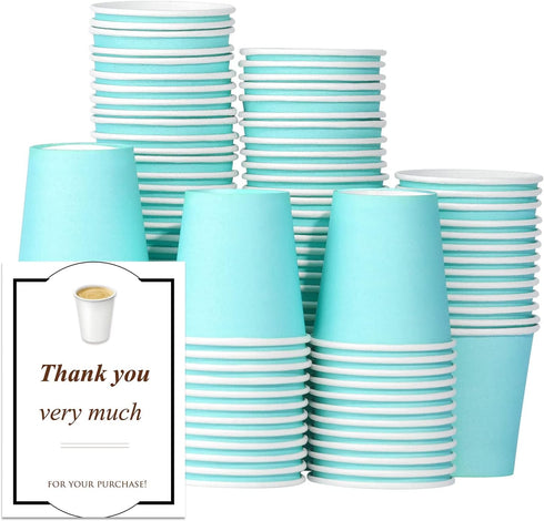 100 Pack 3 oz Paper Cups, Bathroom Mouthwash Cups for Snack, Espresso, Perfect for Home