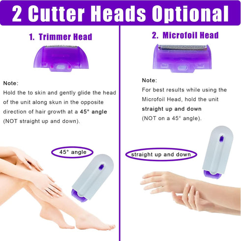Portable Silky Smooth Hair Eraser, Rechargeable Painless Hair Removal Tool, Gift for Women for Christmas and Mother's
