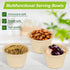 4 oz Small Paper Bowls, 100 Pack Disposable Compostable Bagasse Fiber Bowls for Condiments, Sauce, Ice Cream