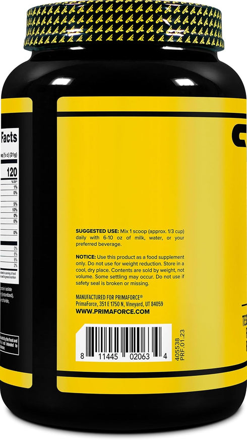 Primaforce Whey Protein Isolate Powder, Vanilla, 2 lbs, Non-GMO, Gluten Free