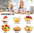 Qeirudu 6 oz Hard Plastic Bowls, 80 Pack Disposable Clear Dessert Bowls for Ice Cream, Fruits, Salad