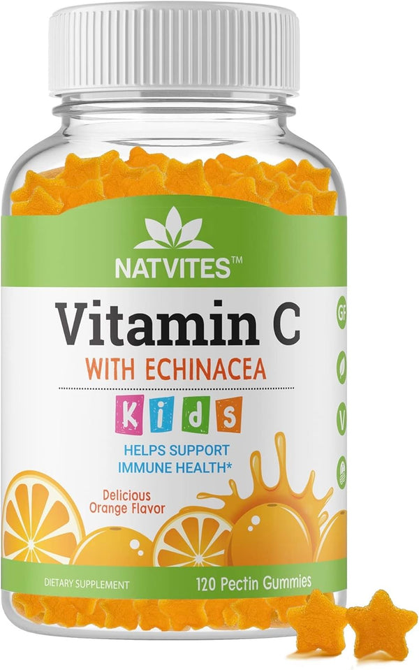 Vitamin C with Echinacea Pectin Gummies for Kids - 120 Count