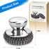 GXLWJXWLV 7PCS Set 1PCS Steel Wool Scrubber Pads, Stainless Steel Scrubber with Handle, Metal Scrubbers for Cleaning
