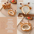4Pcs Makeup Headband with Absorbent Wristband - Cute Giraffe Skincare Hair Bands for Face Wash