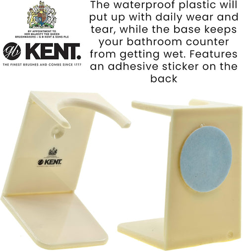 Kent VSB6 1.5" Water Resistant Mock Ivory Shaving Brush Stand for BK2 and BK4