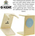 Kent VSB6 1.5" Water Resistant Mock Ivory Shaving Brush Stand for BK2 and BK4