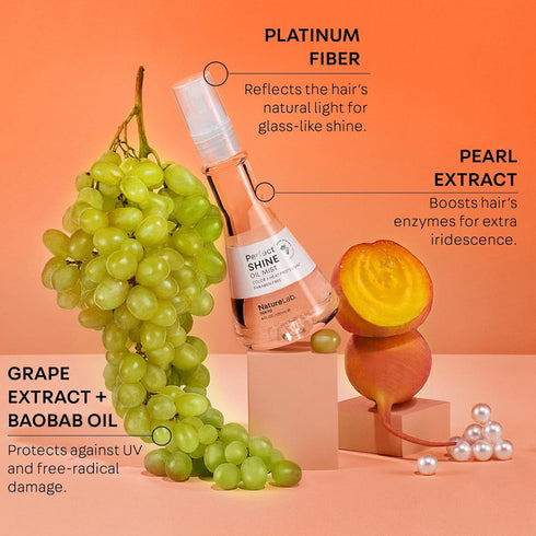 NatureLab.TOKYO Perfect Shine Oil Mist - Hair Oil Mist to Moisturize, Protect & Reveal Immense Shine, 4 FL OZ