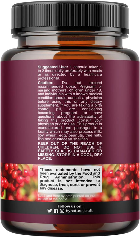 Kidney Support Cranberry Pills for Women and Men - High Strength Kidney Cleanse Detox & Repair with Stinging Nettle Uva Ursi and Astragalus for Kidney and Bladder Health - Non-GMO Halal and Vegan
