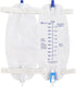 Easy-Tap Leg Bag Urinary Drainage Bag, 1000ml, Anti-Reflux Valve, Cloth Straps, Easy Flip Drain, Pack of 3