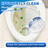 Qualirey 100 Pack Toilet Bowl Tablets - Long Lasting Automatic Cleaner for Bathroom Toilet Tank (Blue and White)
