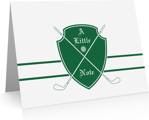 Quni Brand Golf Note Card Set. Golf Thank You Cards. (24 cards with
