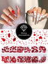 Valentines Nail Rhinestone EBANKU Red Nail Art Crystals, Hearts, Butterfly, 3D Diamond Stone Gems with Tweezer