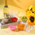 12 Pcs Plastic Clear Serving Bowls with Kitchen Scoops, Salad, Popcorn, Angled Candy Bowl for Cooking Parties, 210 ml