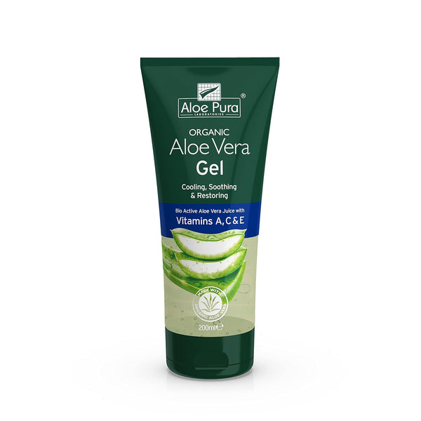 Organic Aloe Vera Gel & Vitamin A C & E, 6.8 fl oz