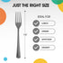 Disposable Silver Plastic Forks 100 Pcs - Heavy Duty Silver Plastic Disposable Cutlery - Silver Disposable Flatware, Silver Plastic Silverware, Plastic Forks Silver Exquisite by Exquisite