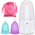 Menstrual Cup Kit, YTYOMUR Menstrual Cup Set with Two Reusble Period Cups,