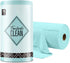 Microfiber Cleaning Cloth Roll - 75 Pack, Tear Away Towels, 12" x 12", Reusable Washable Rags (Blue)