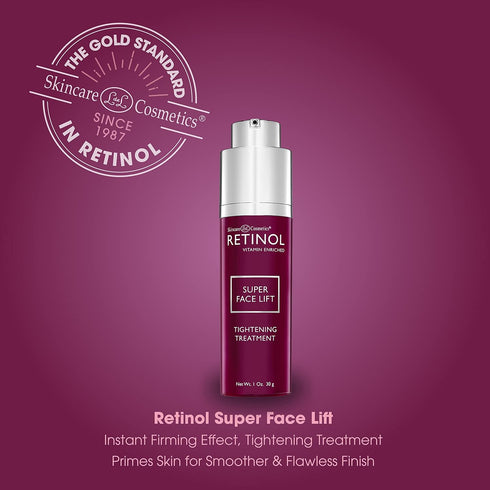 Retinol Super Face Lift, Infused with Vitamins C & E, Visibly Firms and Tightens for a Younger Look, Beauty Quick-Fix