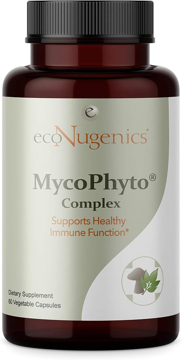 EcoNugenics MycoPhyto Complex, 60 Capsules - Immune System Support Mushroom Blend Supplement