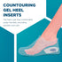 Heel Cups for Achilles Tendonitis & Plantar Fasciitis - 2 Pack Gel Inserts for Heel Pain Relief, Arch Support