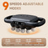 LOVMASSG 16-Head Set, 9 Massage Gun Deep Tissue Percussion Massager, Electric Muscle Massager with Adjustable Speeds