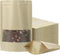 100 Pcs Resealable Kraft Paper Bags, Stand Up Pouches with Matte Window, Zip Lock Food Storage Bags (Kraft Paper,