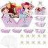 Reallnaive 6 Sets Nurse Appreciation Empty Gift Baskets with 6 Pcs 9.8x6.5 Inches